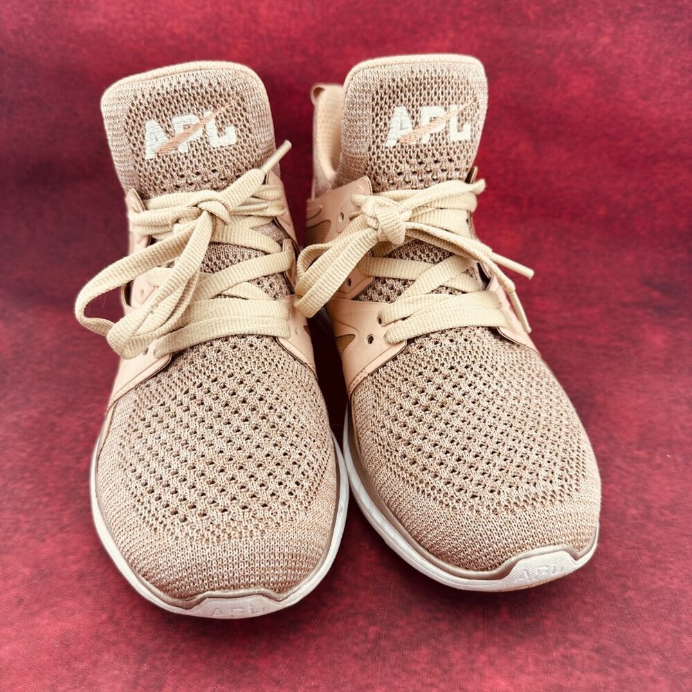 APL ATHLETIC PROPULSION LABS WOMEN'S ASCENT SNEAKERS BLUSH PINK/ROSE GOLD SIZE 7 - Picture 2 of 9